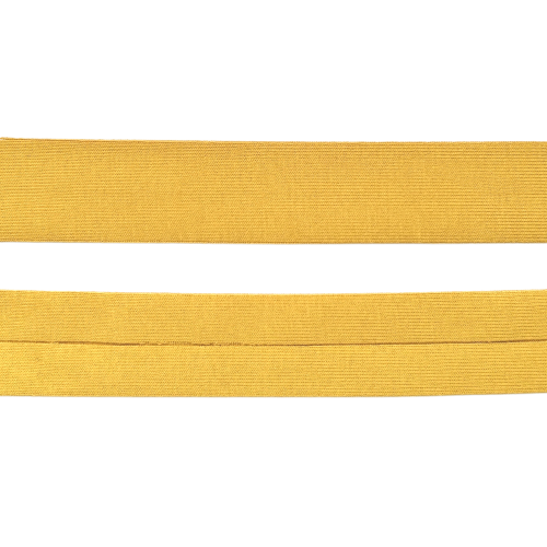 Biais - rekbare viscose 2 cm - mosterd